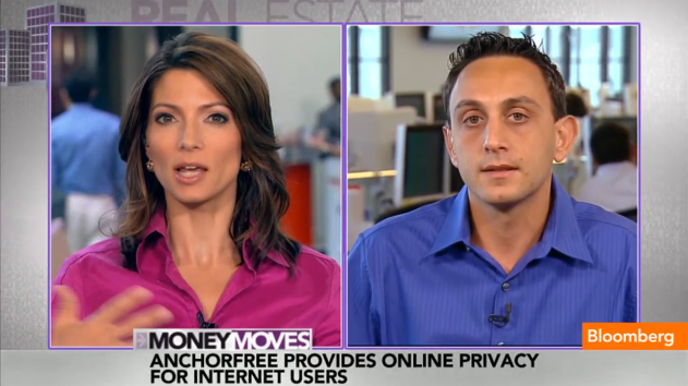 Bloomberg interview with AnchorFree’s CEO
